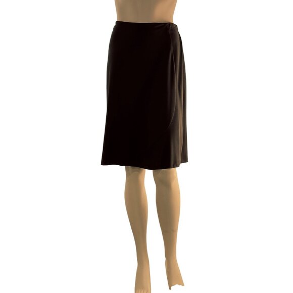 INC INTERNATIONAL CONCEPT Women's Skirt Brown Jersey Knit Flare Midi Size PM - Picture 4 of 14